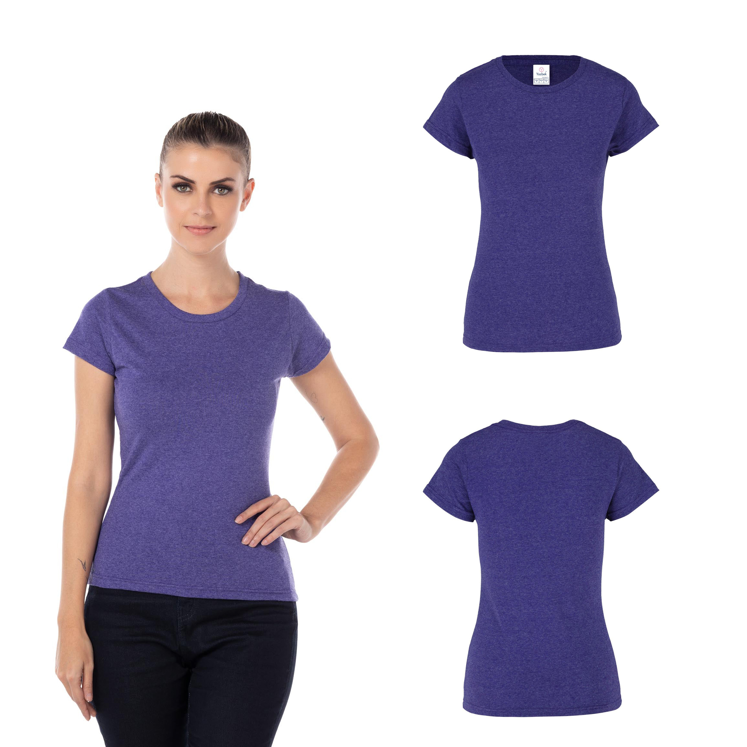 Foto 3 pulgar | Playera Yazbek Morado para Mujer