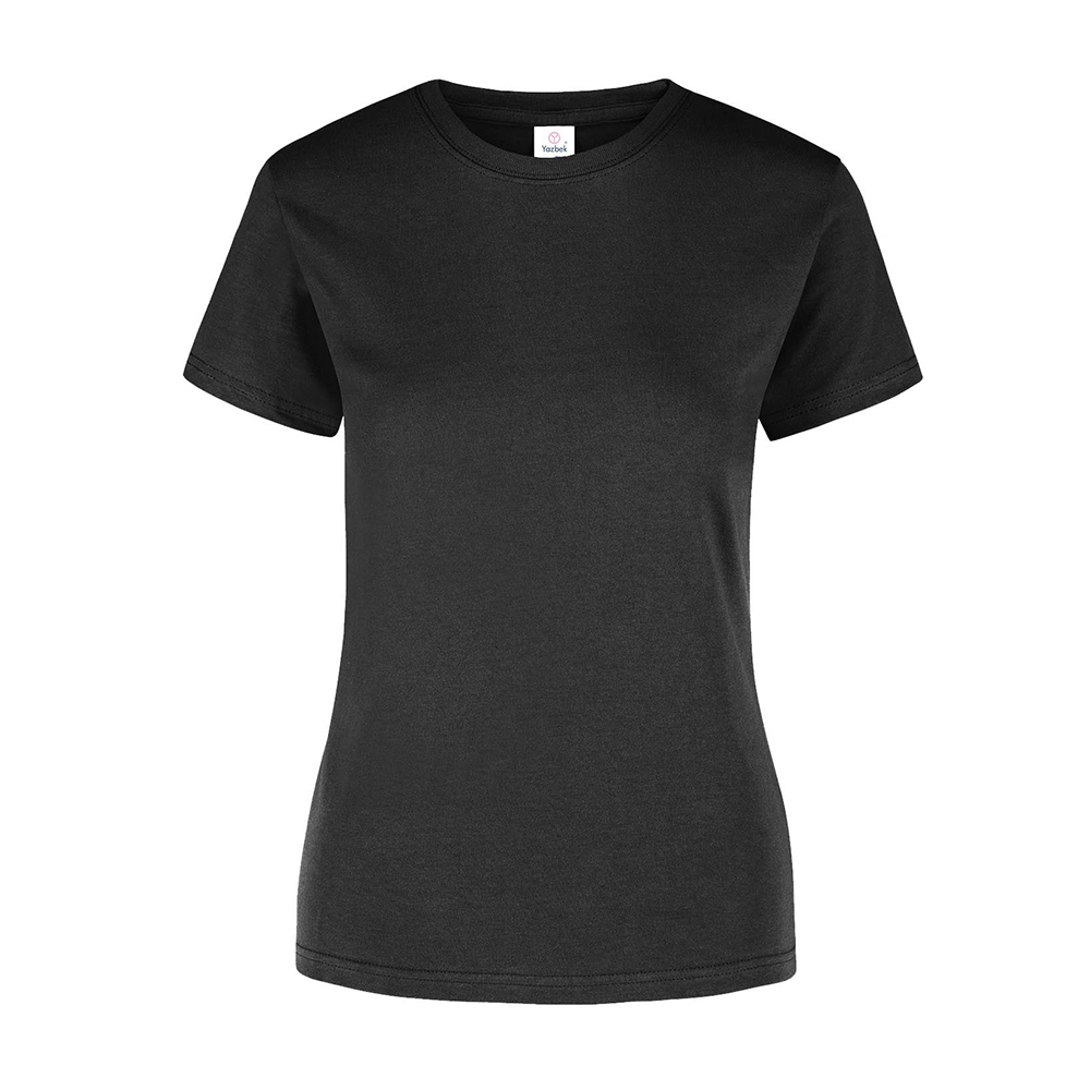 Foto 2 pulgar | Playera Cuello Redondo Yazbek Negra para Mujer