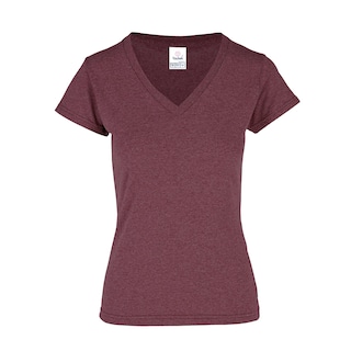 Foto 1 | Playera Cuello V Yazbek Marrón para Mujer