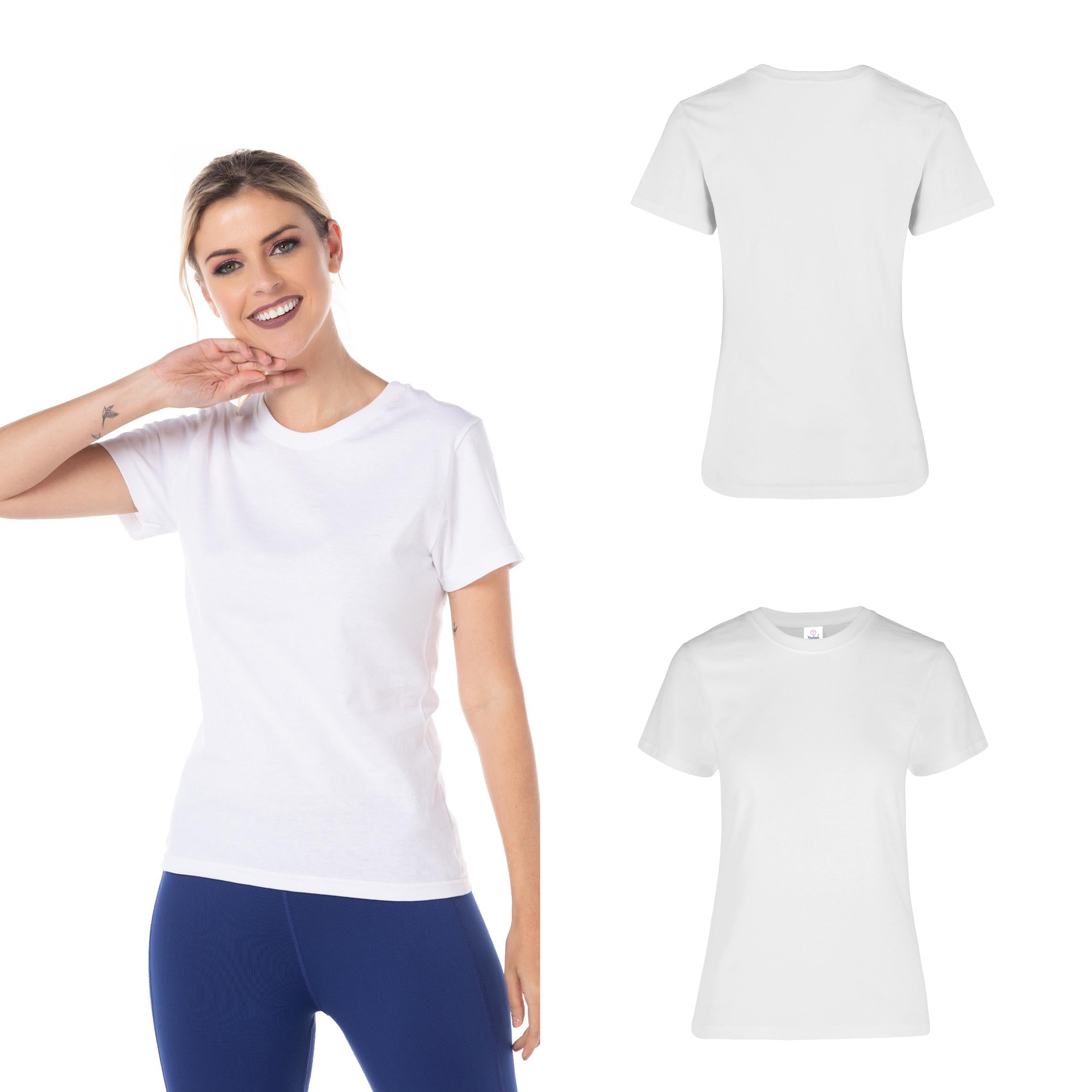 Foto 3 pulgar | Playera Yazbek Blanca para Mujer
