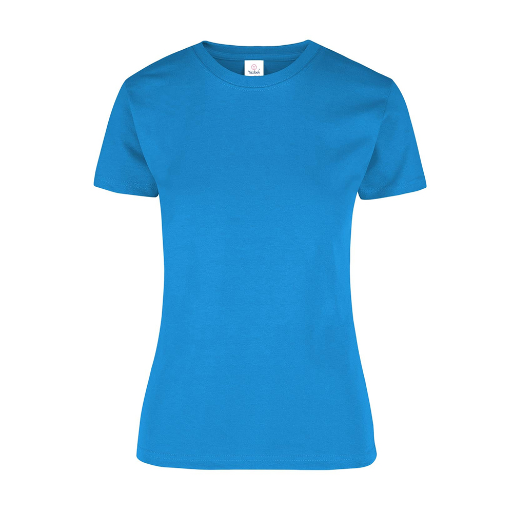 Foto 2 pulgar | Playera Cuello Redondo Yazbek Turquesa para Mujer