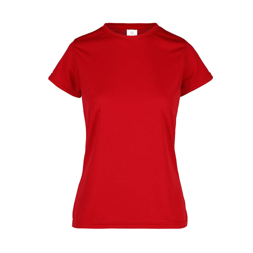 Foto 2 pulgar | Playera Cuello Redondo Yazbek Roja para Mujer