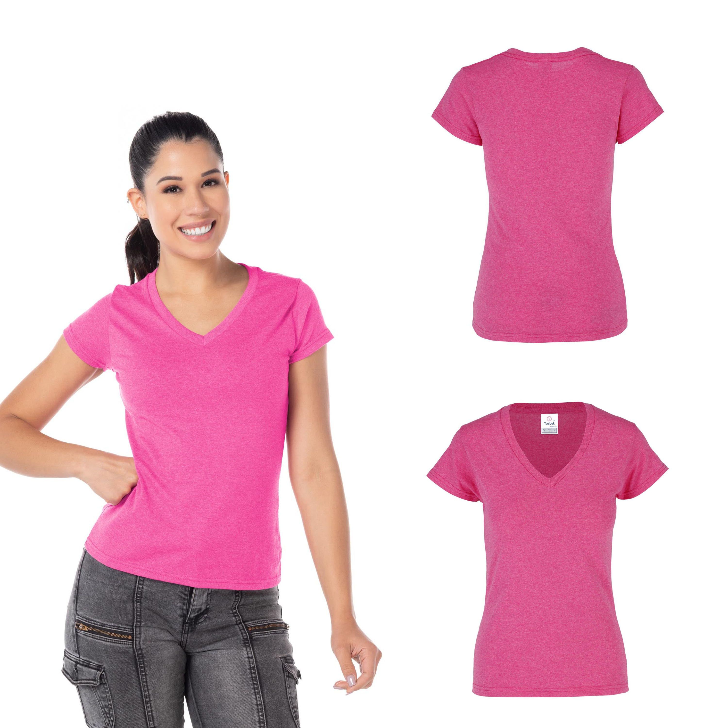 Foto 3 pulgar | Playera Yazbek Rosa Fucsia para Dama
