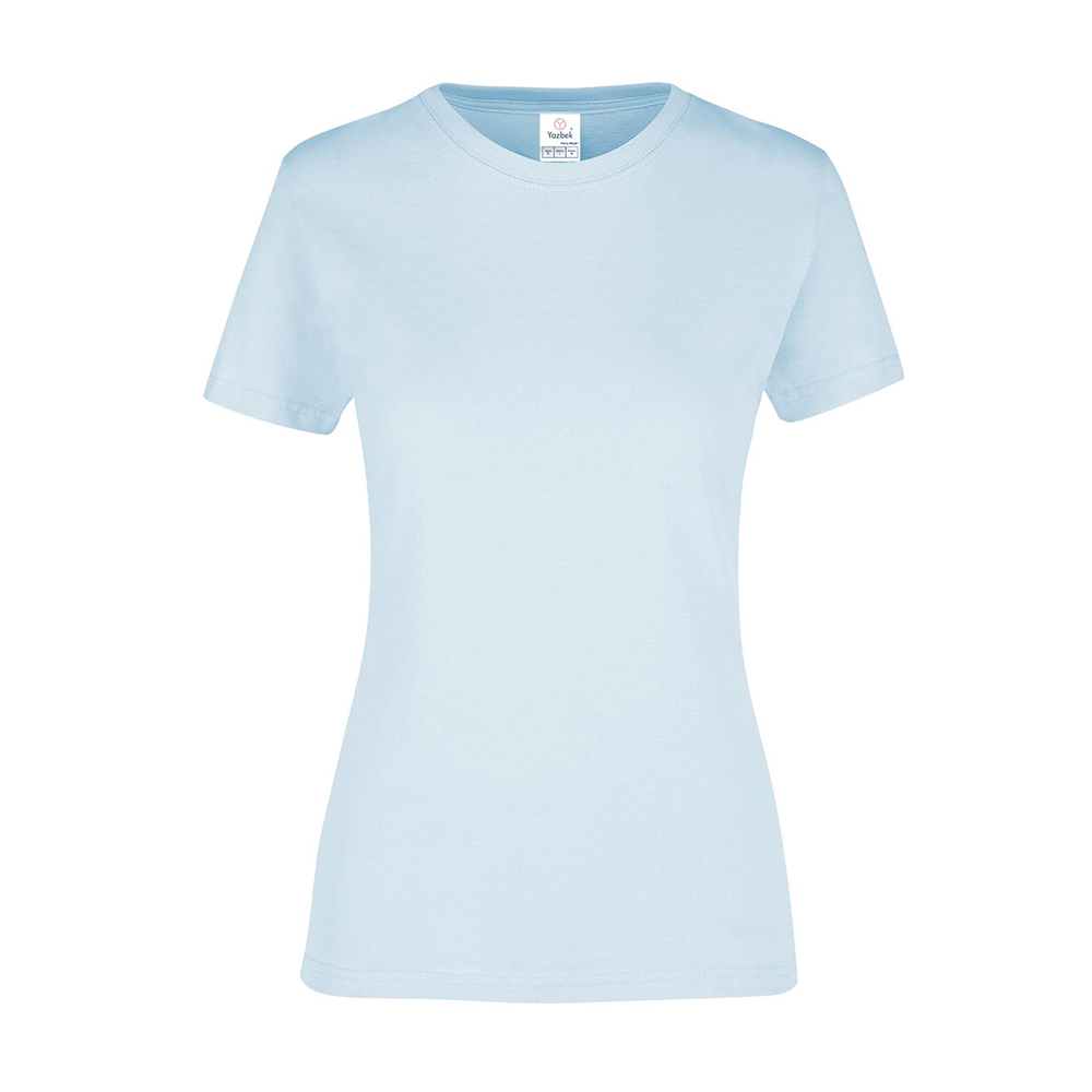 Foto 2 pulgar | Playera Cuello Redondo Yazbek Azul Claro para Mujer