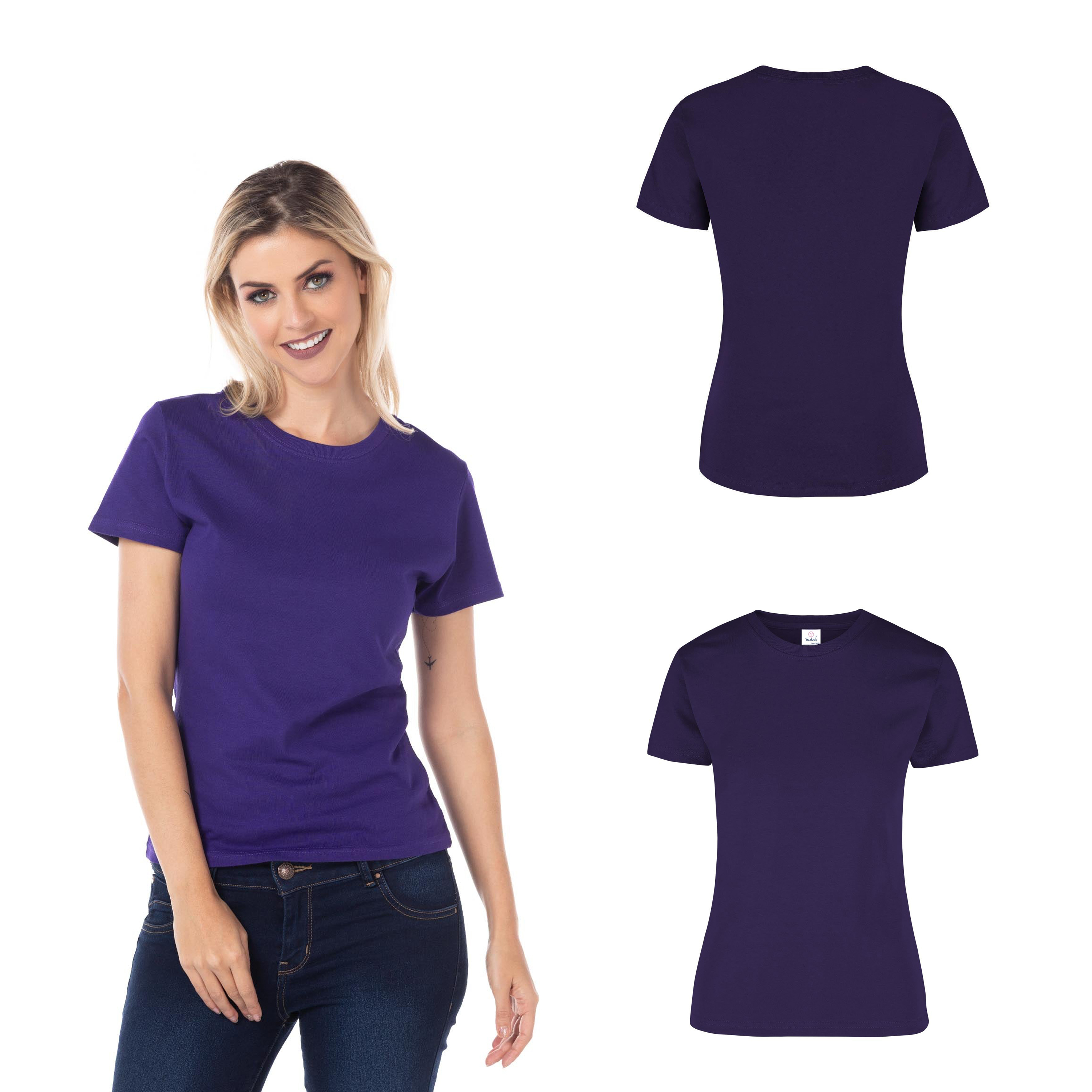 Foto 3 pulgar | Playera Yazbek Morado para Mujer