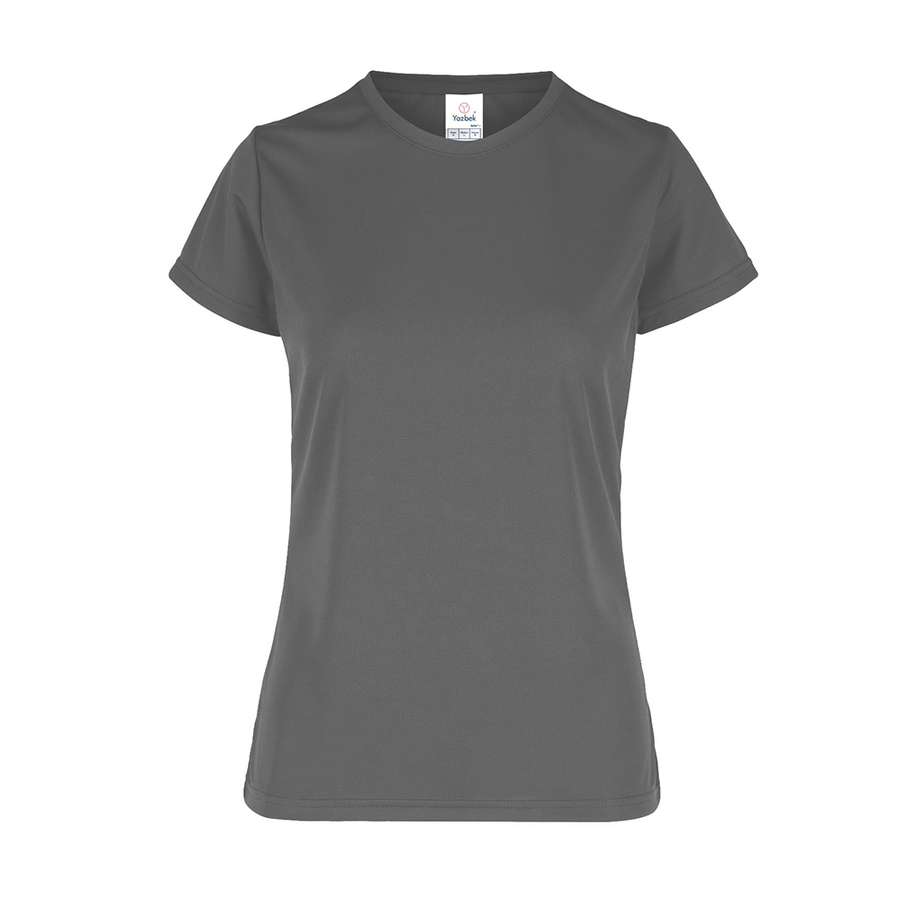 Foto 2 pulgar | Playera Cuello Redondo Yazbek Gris para Mujer