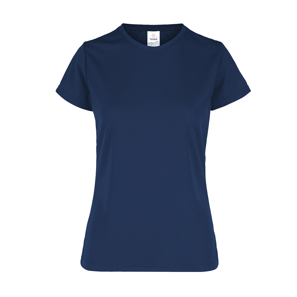 Foto 2 pulgar | Playera Cuello Redondo Yazbek  Azul Marino para Mujer