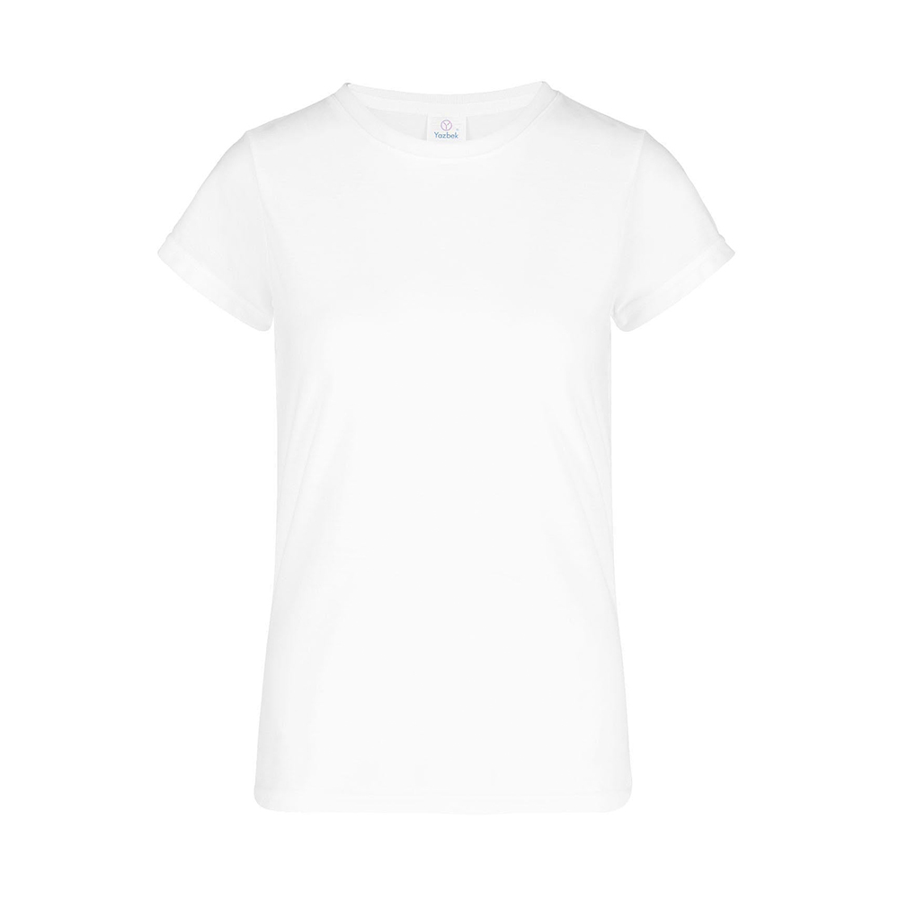Foto 2 pulgar | Playera Cuello Redondo Yazbek Blanca para Mujer
