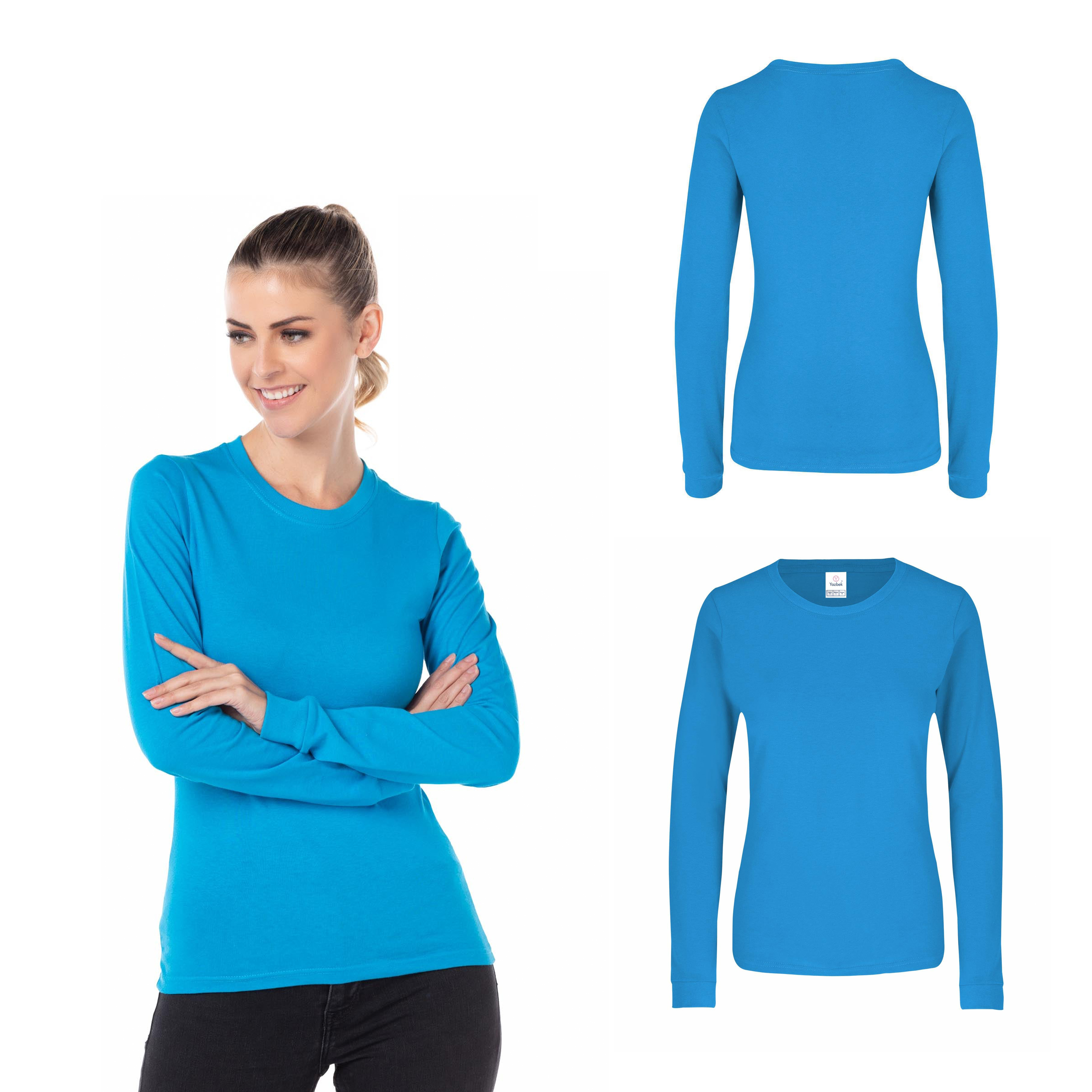 Foto 3 pulgar | Playera Yazbek Azul para Mujer