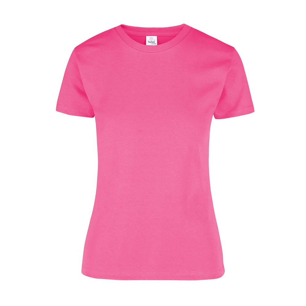 Foto 2 pulgar | Playera Cuello Redondo Yazbek Fucsia para Mujer
