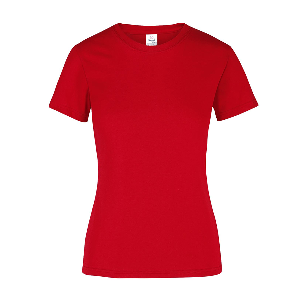 Foto 2 pulgar | Playera Cuello Redondo Yazbek Roja para Mujer