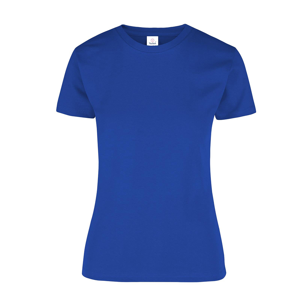 Foto 2 pulgar | Playera Cuello Redondo Yazbek  Azul Royal para Mujer