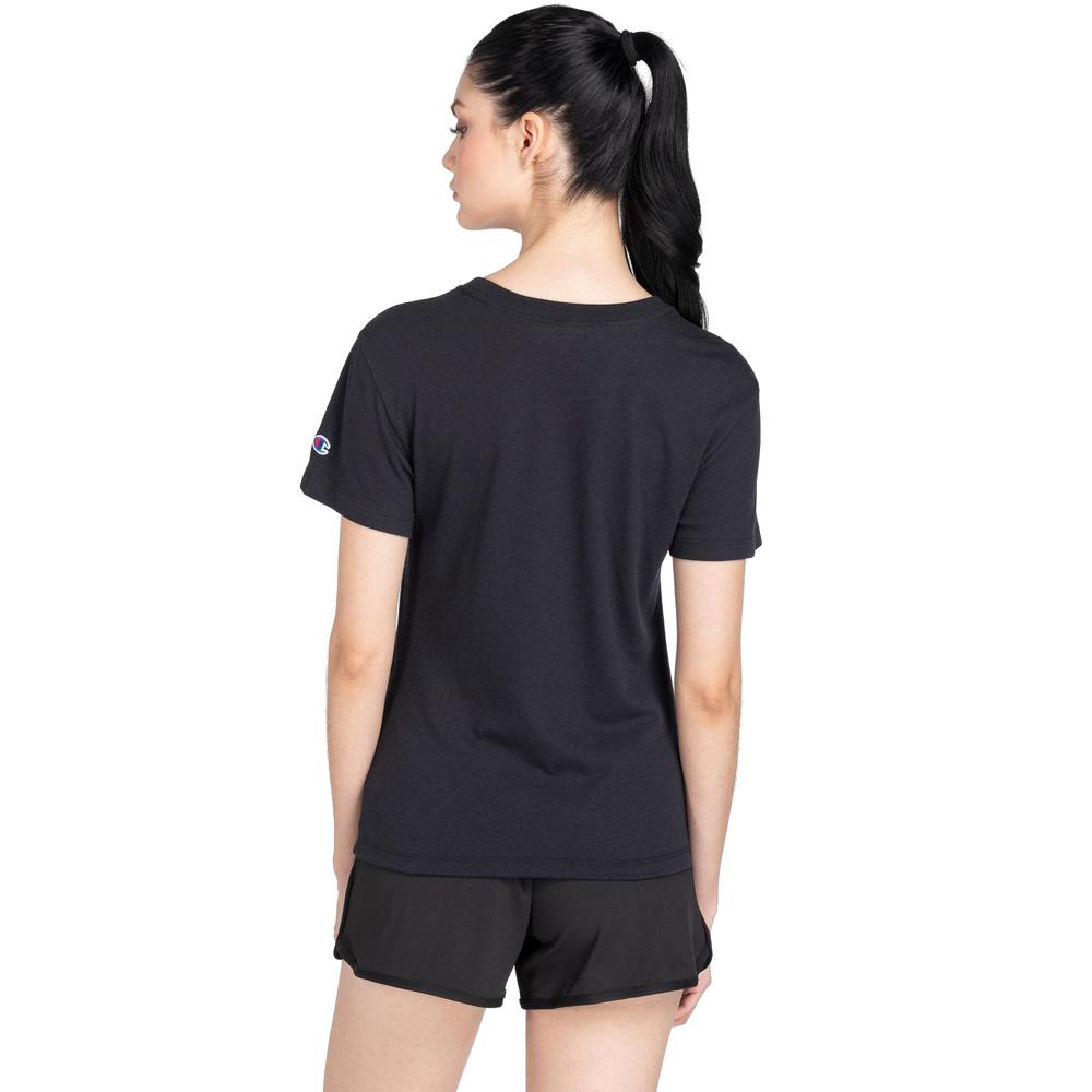Foto 3 pulgar | Playera Champion Classics Tee Epnss23p13w19 Negra para Mujer
