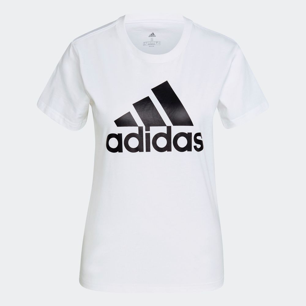 Foto 3 pulgar | Playera Adidas Loungewear Essentials Blanca para Mujer