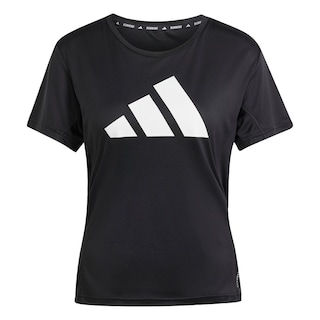 Foto 1 | Camiseta Run It Adidas Negro Mujer
