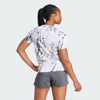 Foto 4 | Playera Adidas Run It Bl Tee Blanca para Mujer
