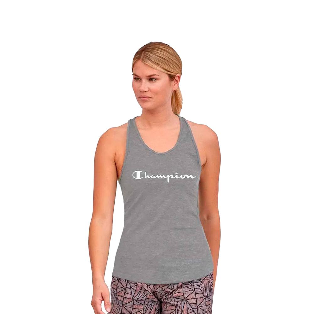 Foto 3 pulgar | Playera Champion Gris para Mujer