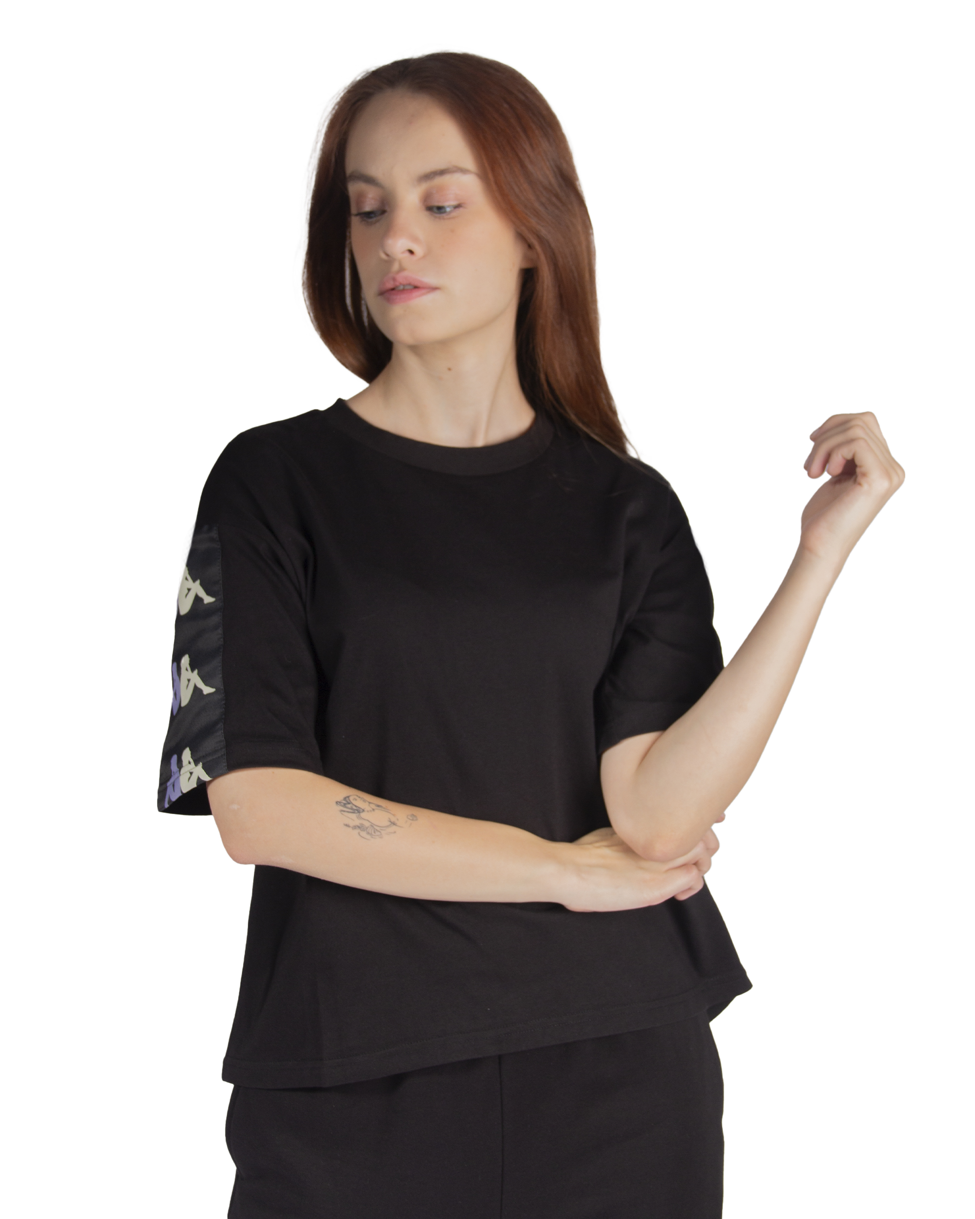 Foto 4 pulgar | Playera Manga Corta Dama Kappa Banda 10 Vanilla