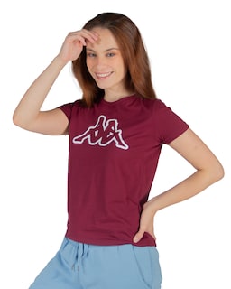 Foto 4 | Playera Manga Corta Dama Kappa Logo Bram Slim