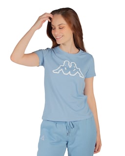 Foto 3 | Playera Manga Corta Dama Kappa Logo Bram Slim