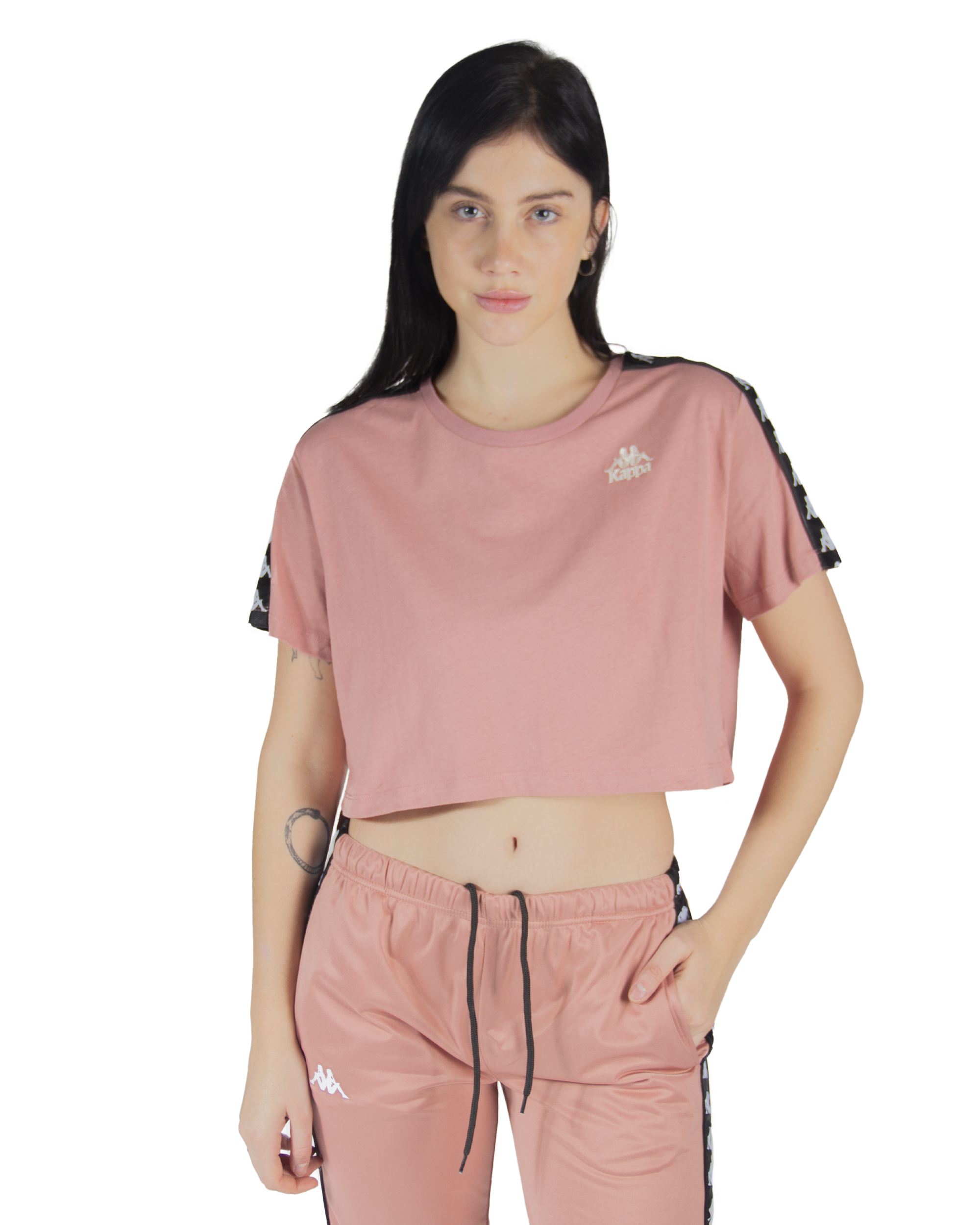 Foto 2 pulgar | Playera Manga Corta Dama Kappa Banda 222 Apua