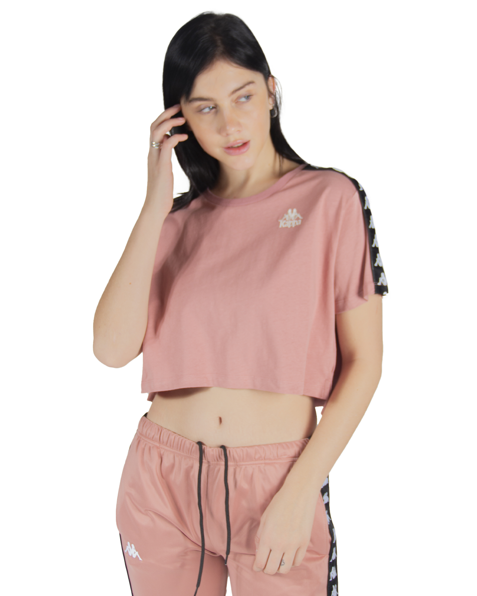 Foto 4 pulgar | Playera Manga Corta Dama Kappa Banda 222 Apua