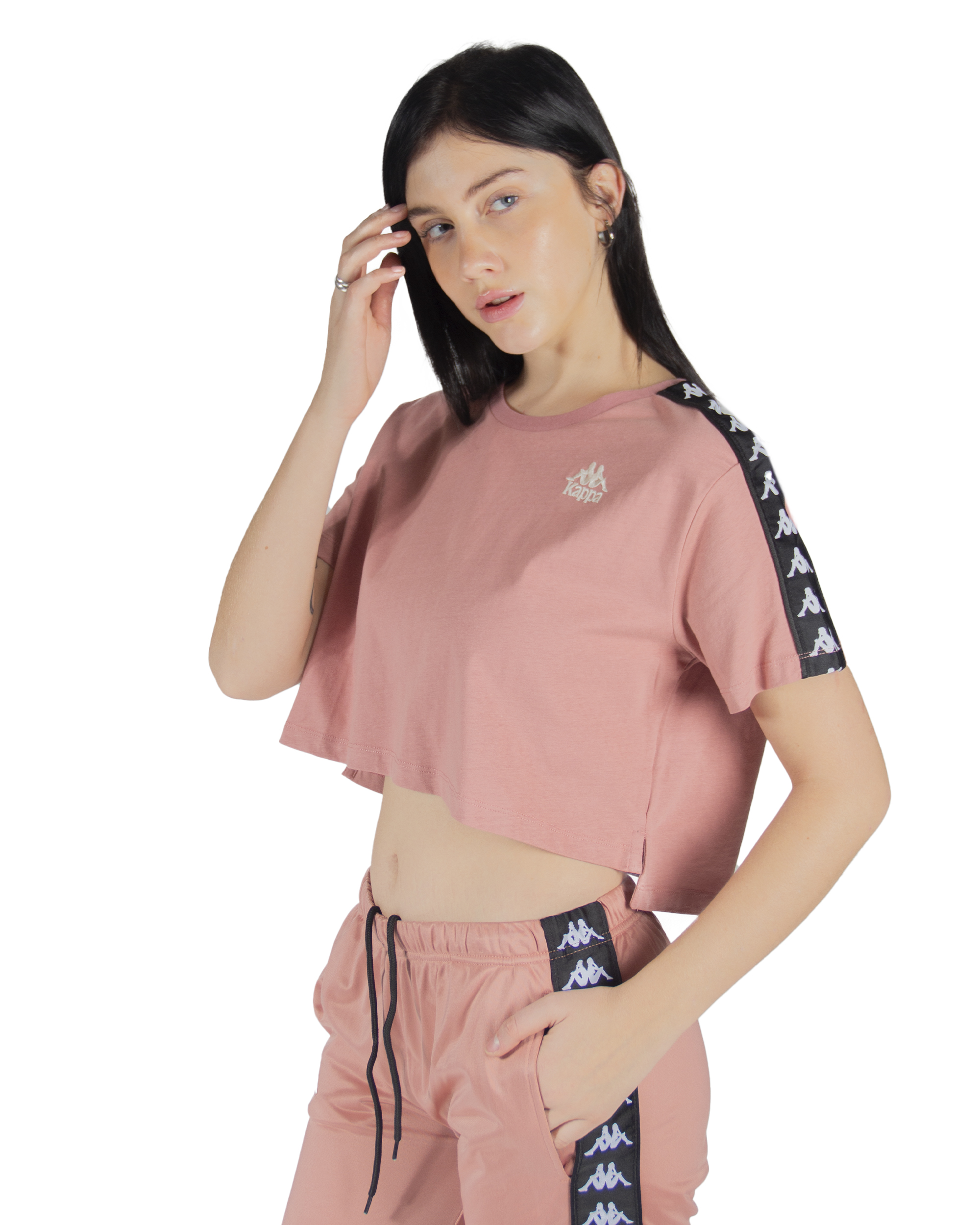 Foto 5 pulgar | Playera Manga Corta Dama Kappa Banda 222 Apua
