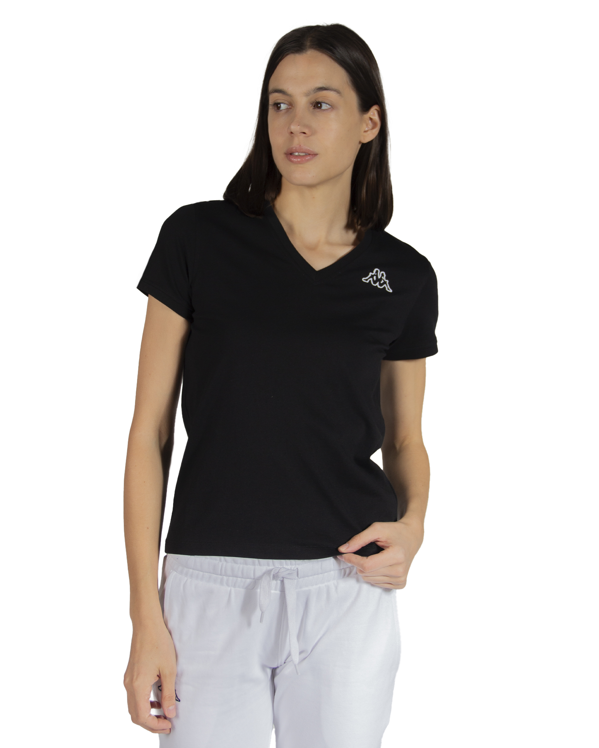 Playera Manga Corta Dama Kappa Logo Cabou