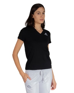 Foto 4 | Playera Manga Corta Dama Kappa Logo Cabou