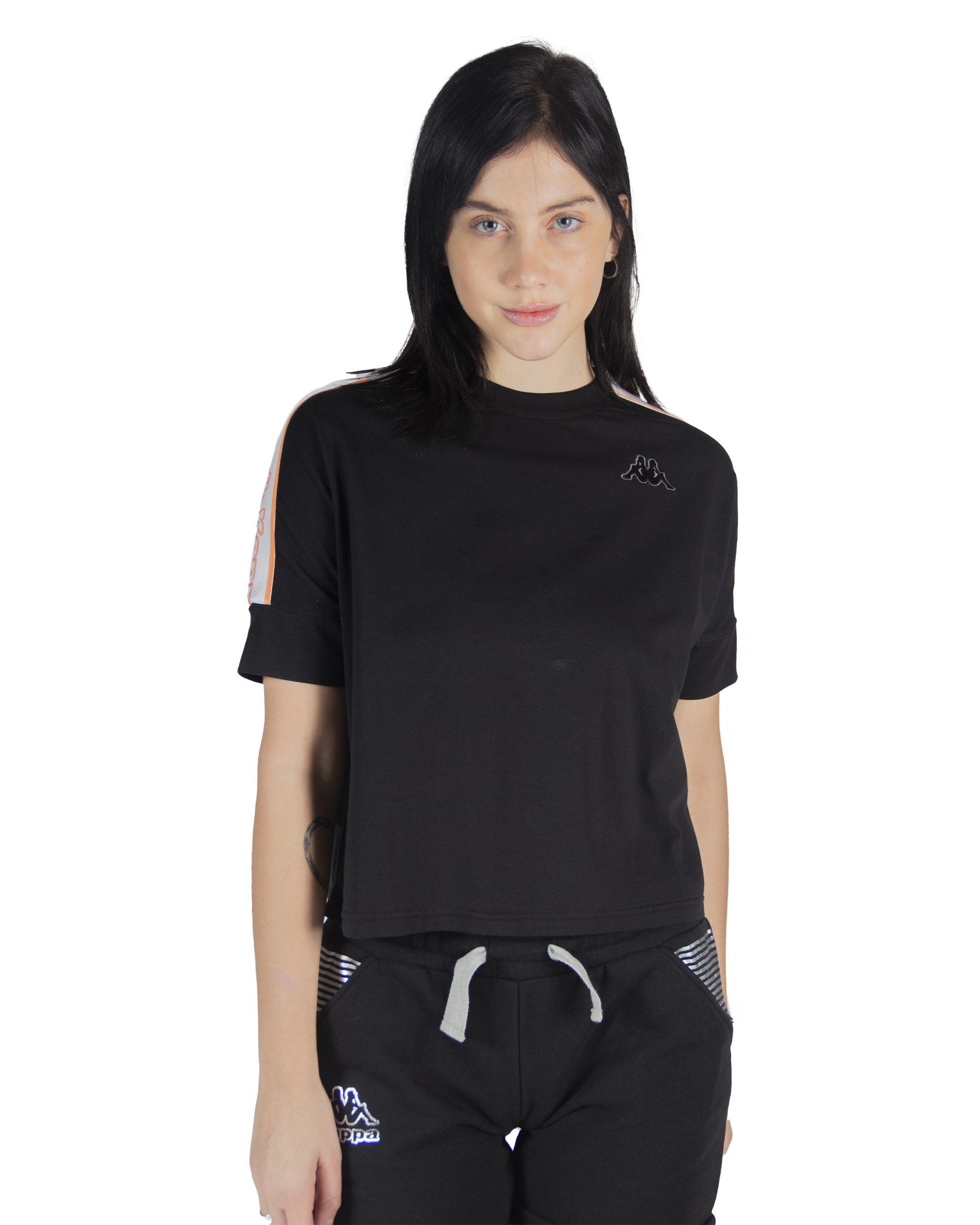 Foto 2 pulgar | Playera Kappa Negra para Hombre