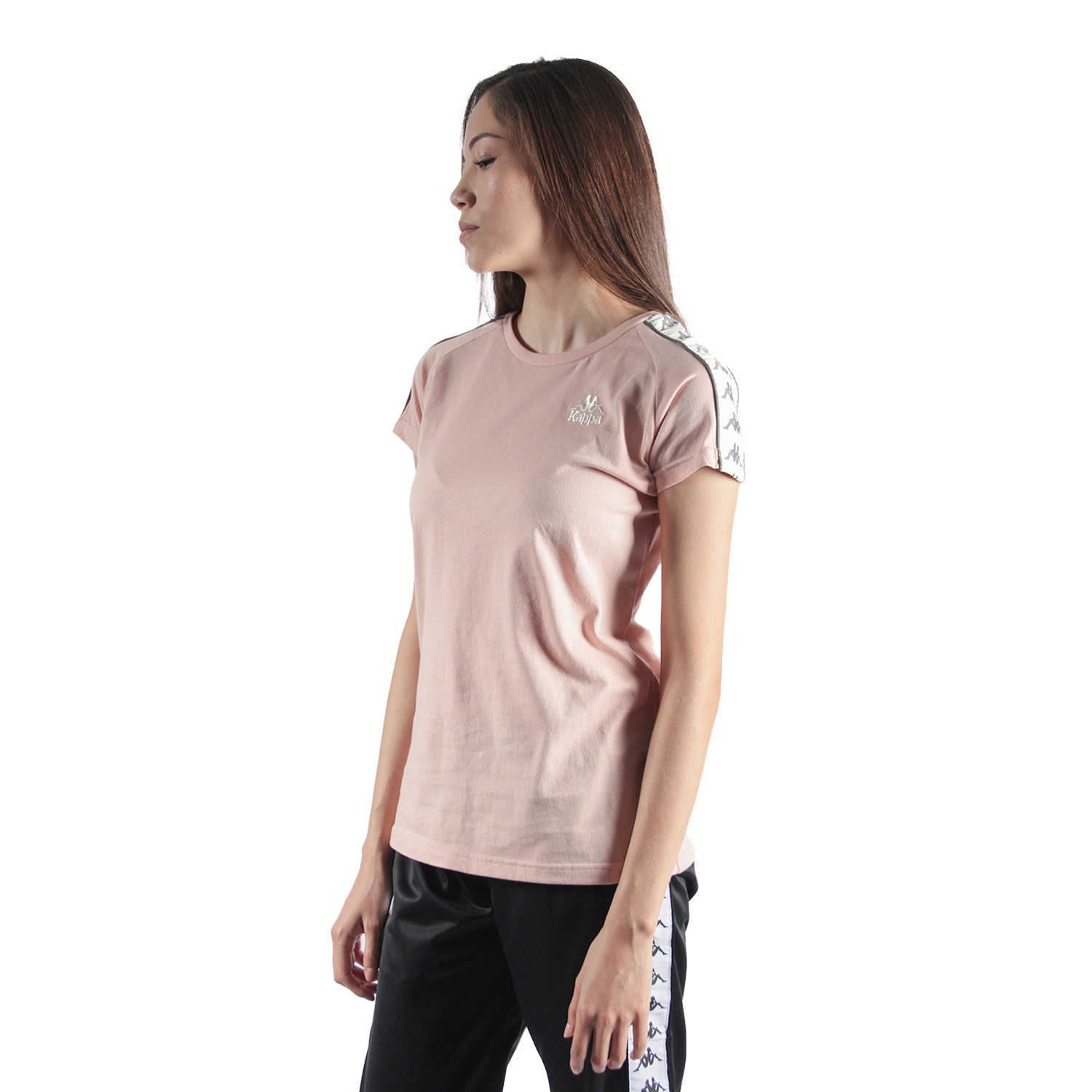 Foto 2 pulgar | Playera Manga Corta Kappa Banda 222 Apan para Mujer