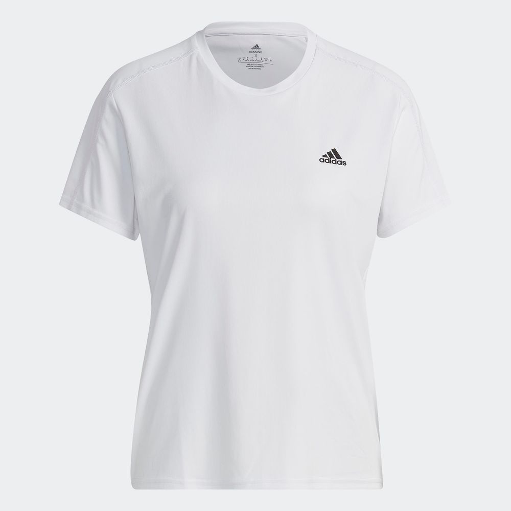 Foto 3 pulgar | Playera Adidas Run It Blanca para Mujer