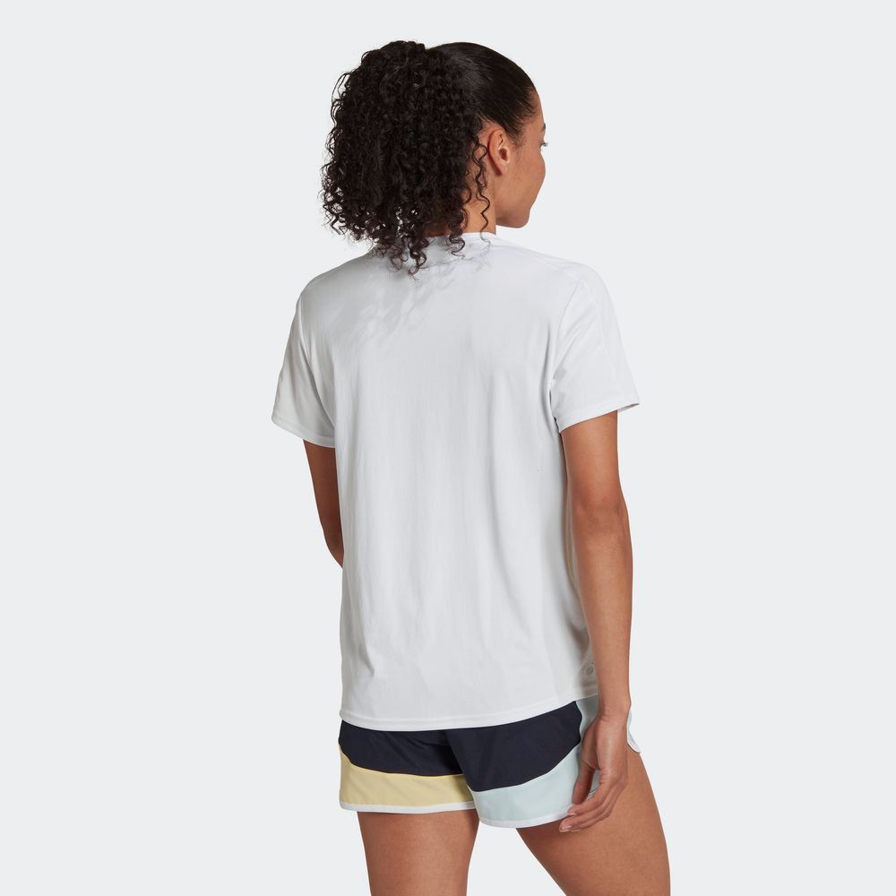 Foto 5 pulgar | Playera Adidas Run It Blanca para Mujer