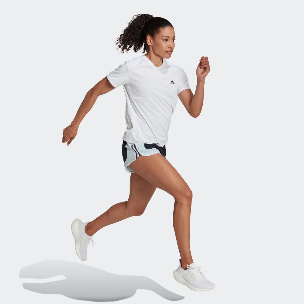 Foto 6 pulgar | Playera Adidas Run It Blanca para Mujer