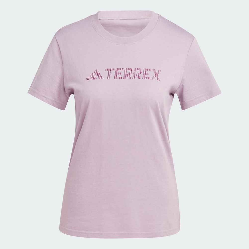 Foto 3 pulgar | Playera Terrex Classic Logo Adidas Violeta para Mujer