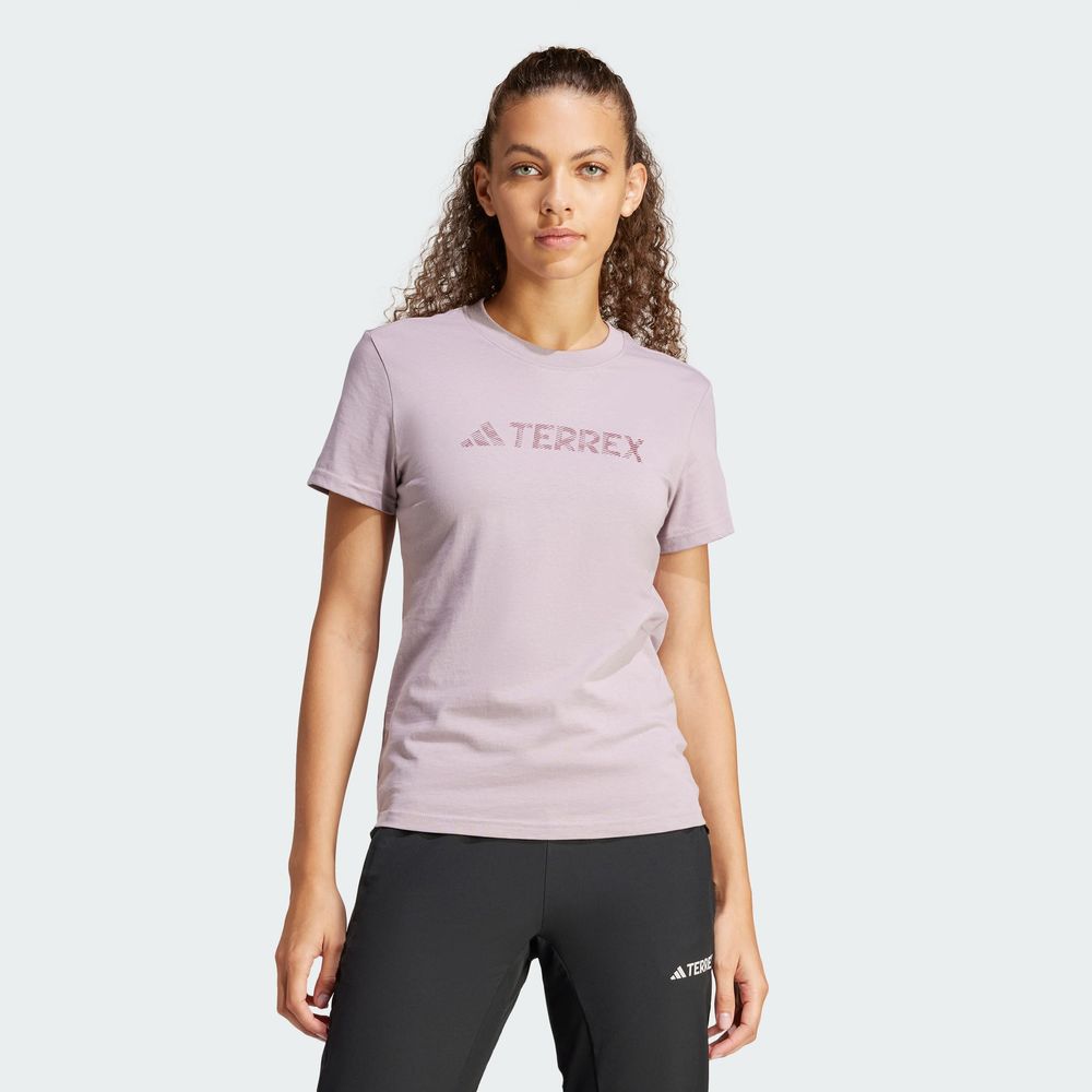 Foto 4 pulgar | Playera Terrex Classic Logo Adidas Violeta para Mujer