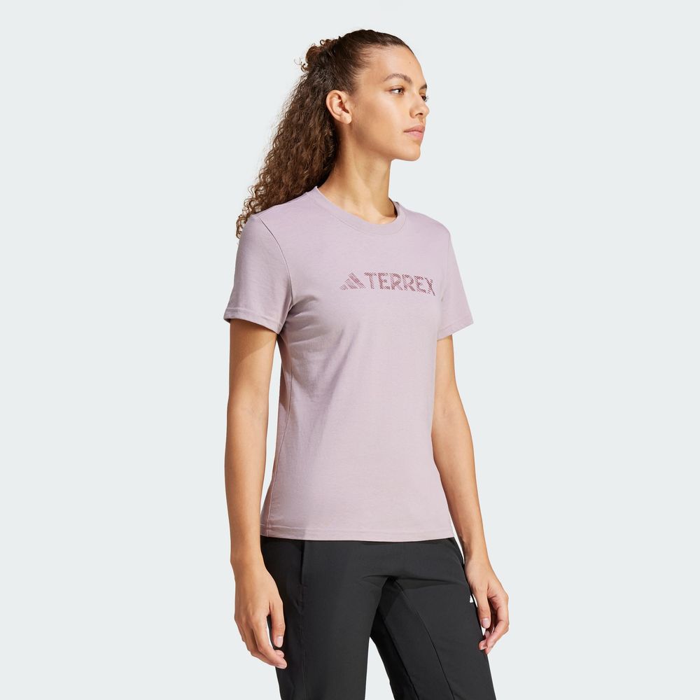 Foto 8 pulgar | Playera Terrex Classic Logo Adidas Violeta para Mujer