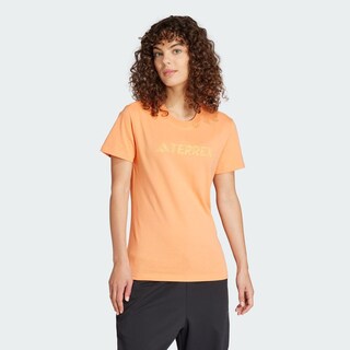 Foto 1 | Playera Terrex Classic Logo Adidas Naranja Mujer