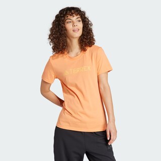 Foto 3 | Playera Terrex Classic Logo Adidas Naranja Mujer