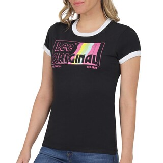 Foto 5 | Playera Lee Negra para Mujer