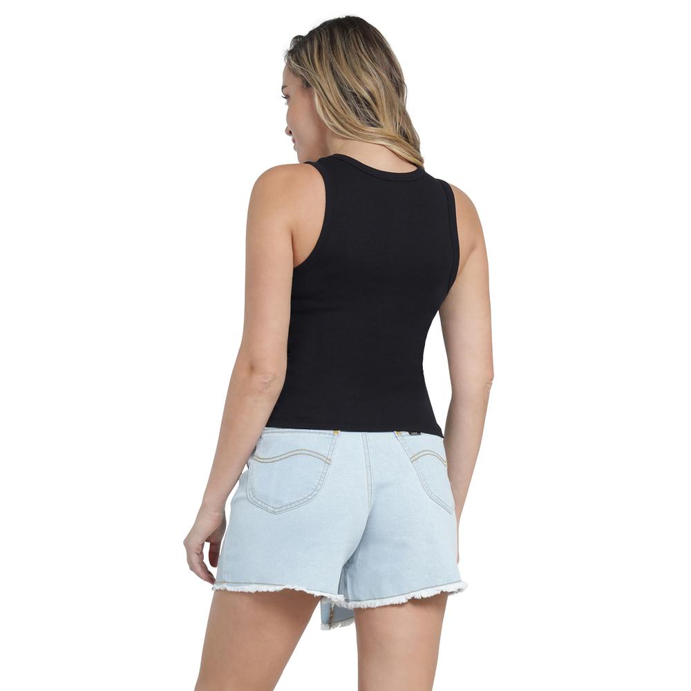 Foto 4 pulgar | Playera Lee Slim Fit 410 color Negra para Mujer