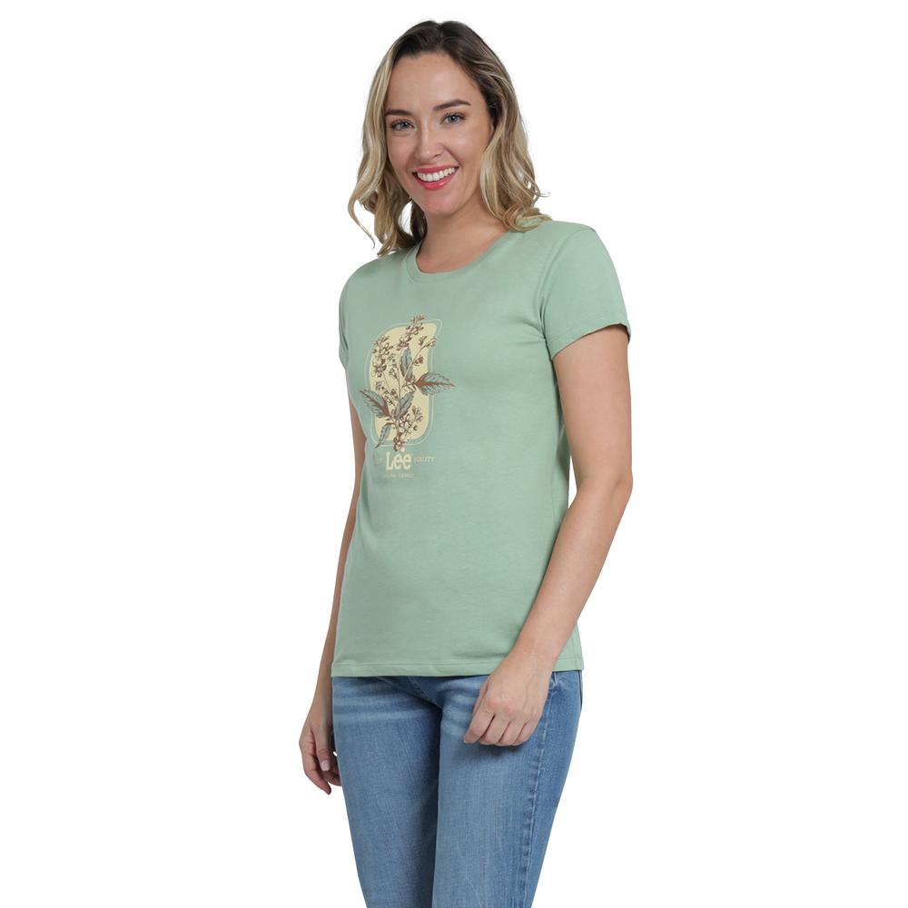 Foto 2 | Playera Lee Slim Fit 430 Turquesa para Mujer