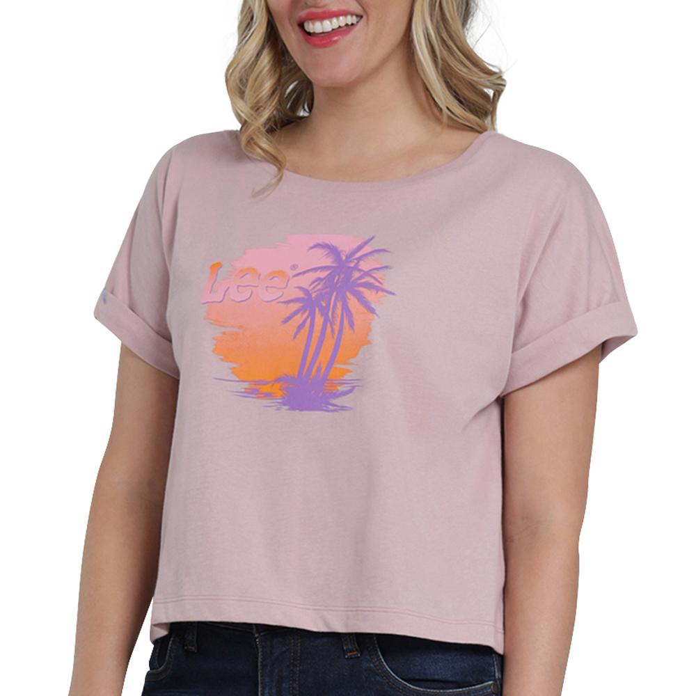 Foto 6 pulgar | Playera Lee Slim Fit 401 Rosa para Mujer