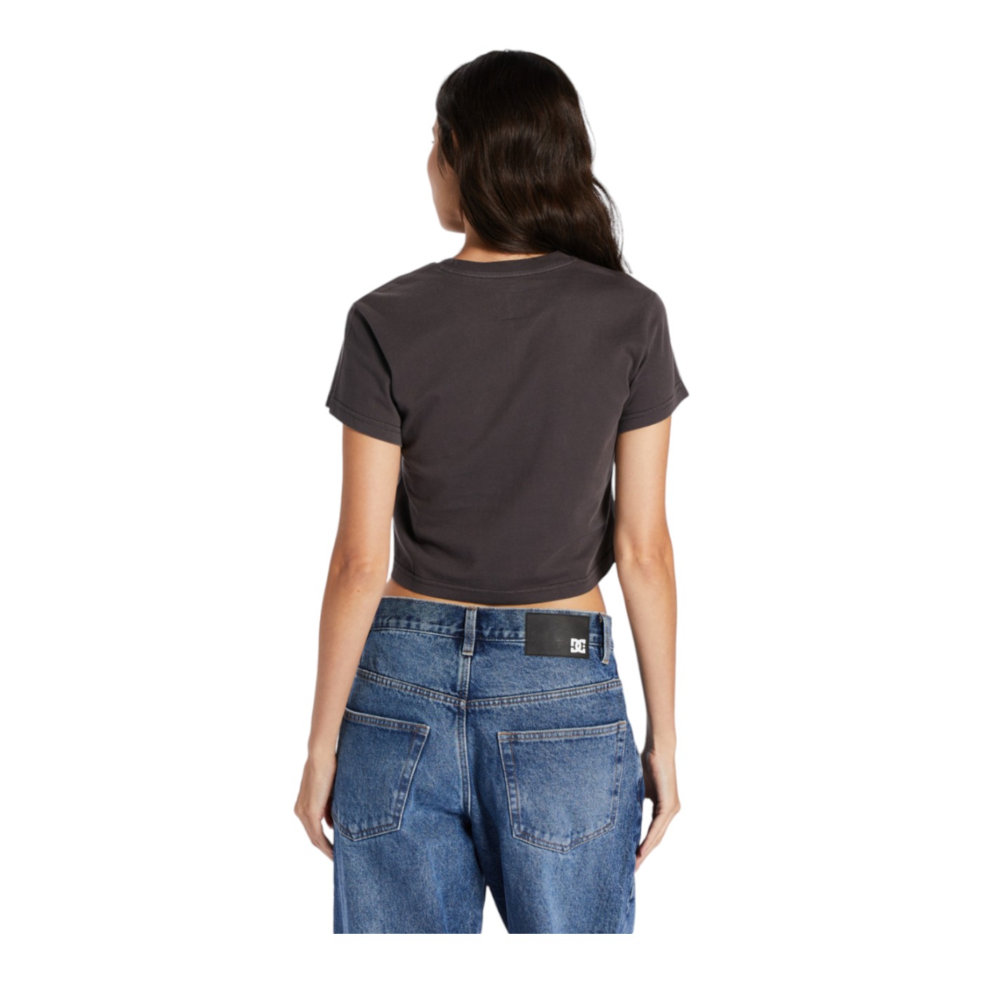 Foto 4 pulgar | Playera DC Shoes DC Star Fill Crop Tee Negra para Mujer