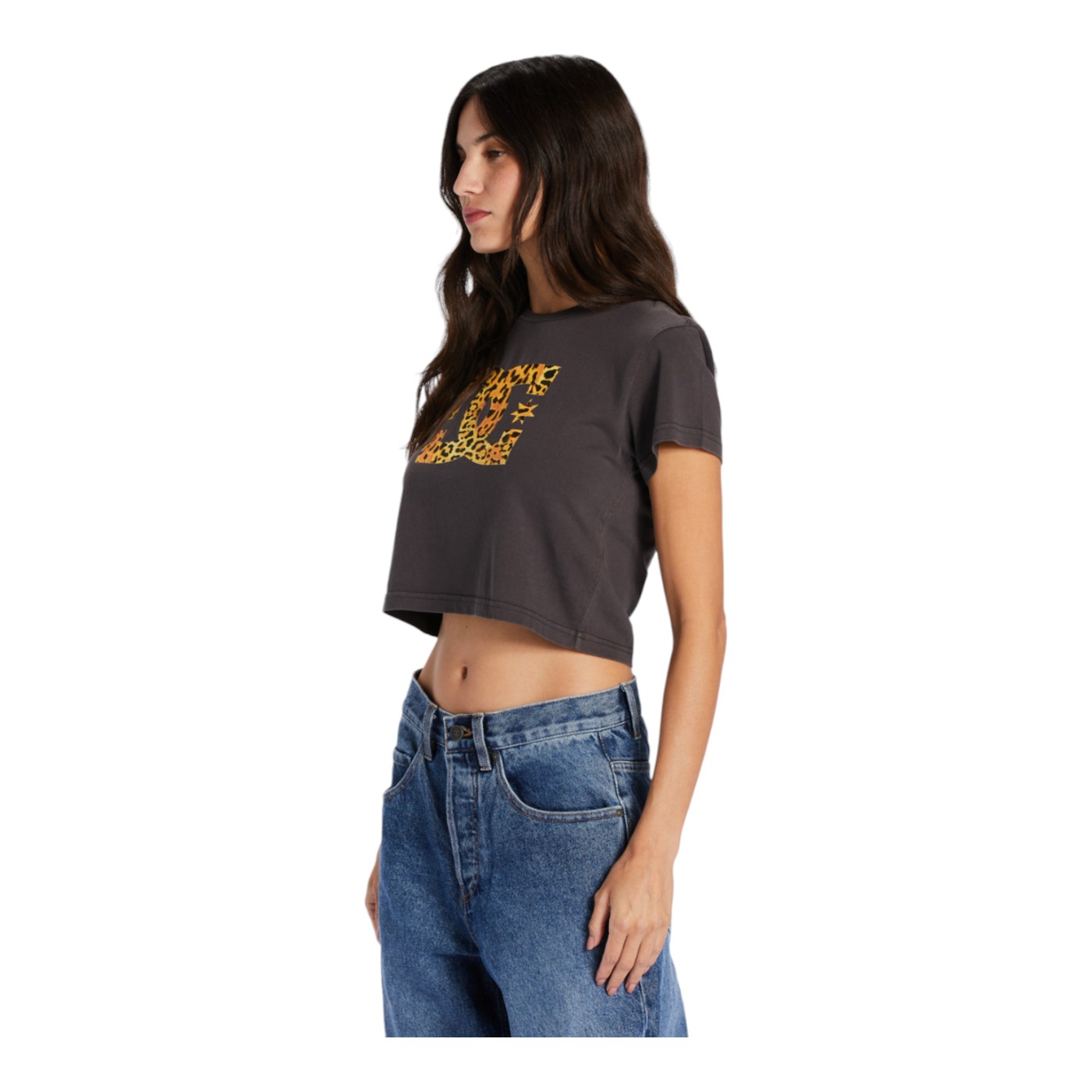 Foto 6 pulgar | Playera DC Shoes DC Star Fill Crop Tee Negra para Mujer