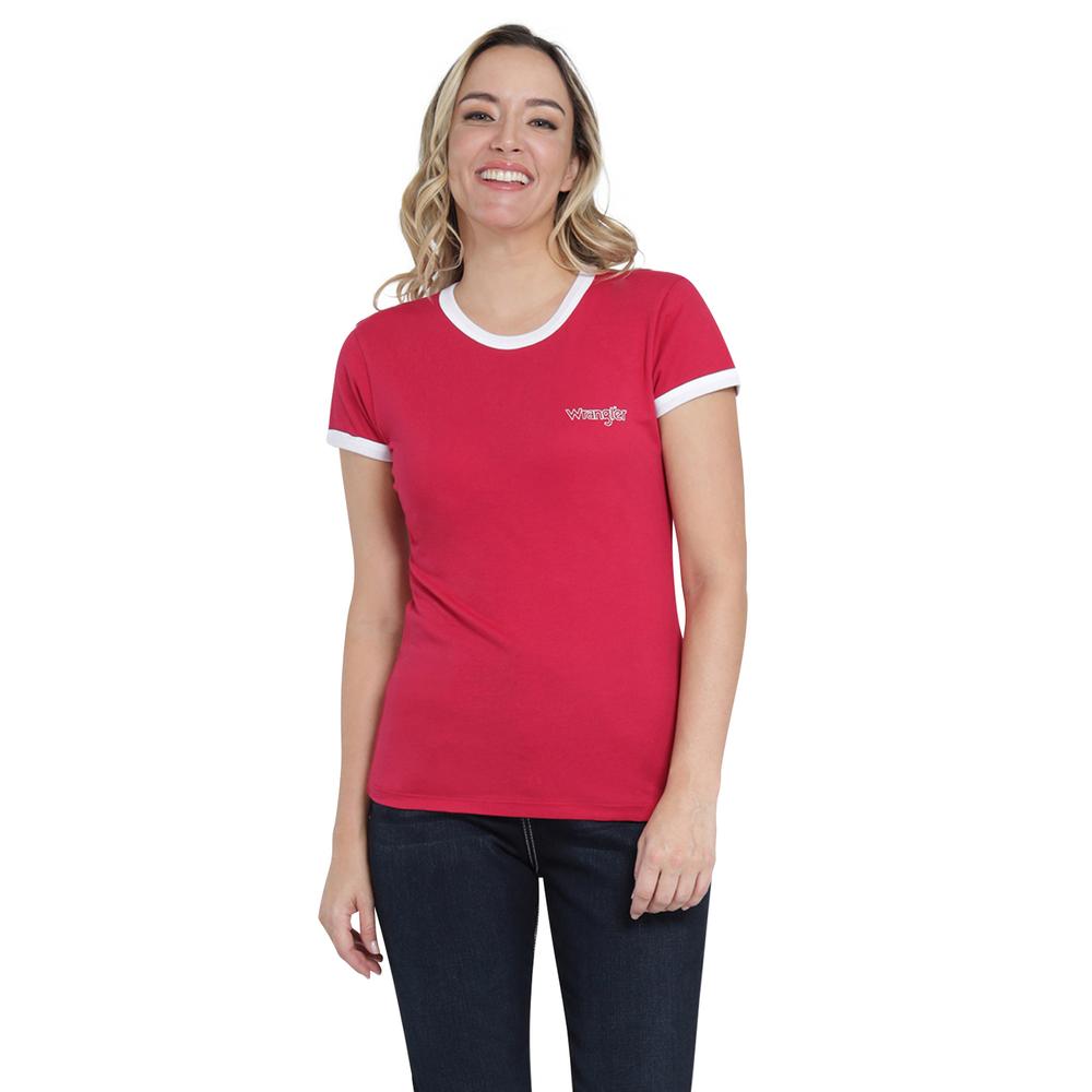 Foto 2 pulgar | Playera Wrangler Slim Fit 401 Rojo