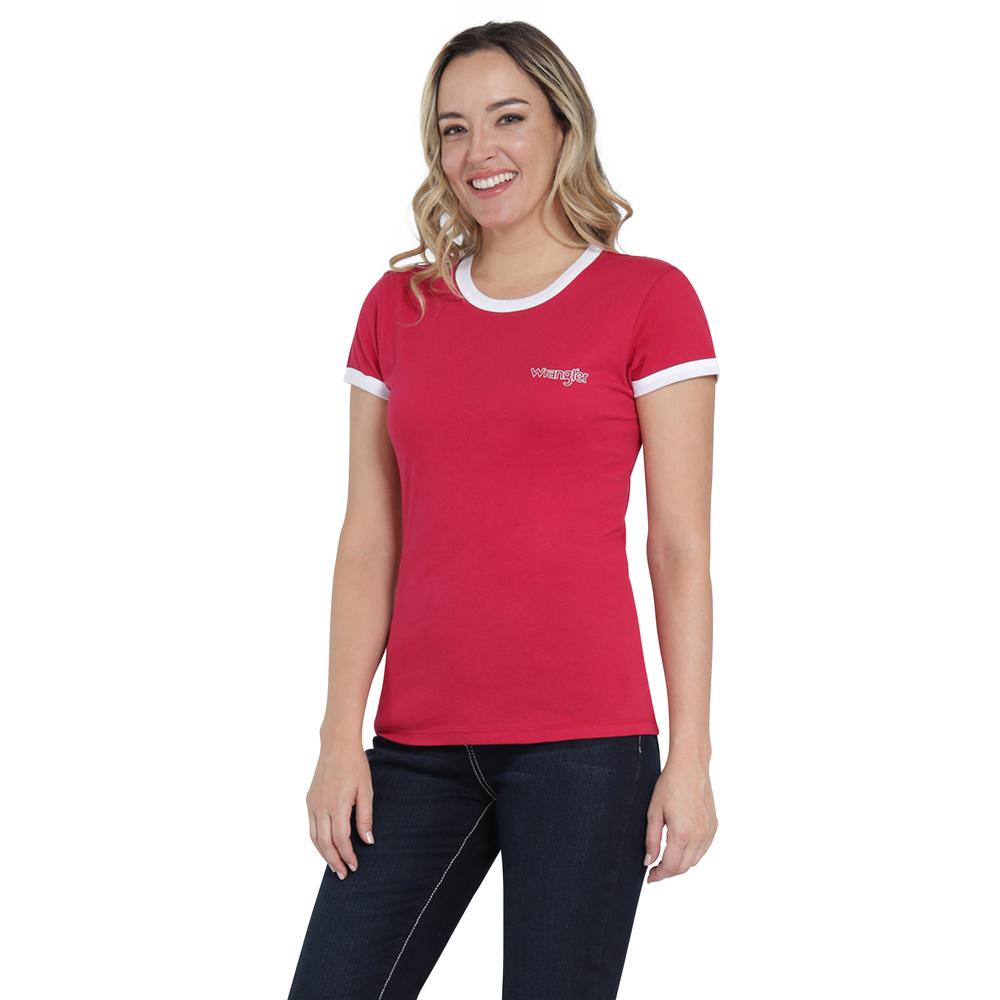 Foto 3 pulgar | Playera Wrangler Slim Fit 401 Rojo