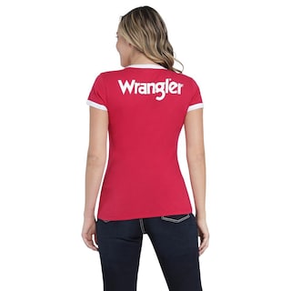 Foto 3 | Playera Wrangler Slim Fit 401 Rojo