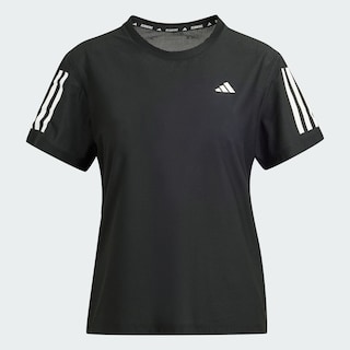 Foto 2 | Playera Adidas Own The Run Negro Mujer