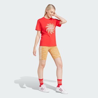 Foto 5 | Playera Adidas X Farm Rio Roja para Mujer